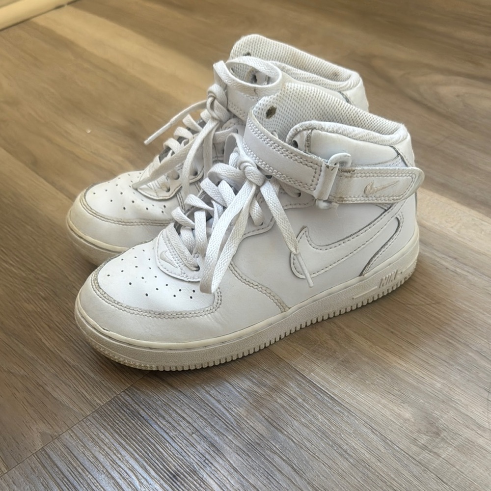 Nike Kids White High-Top Sneakers